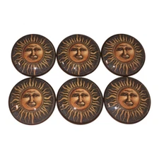 Set of 6 Sunrise Wood Cabinet Knobs 