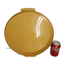 VTG Tupperware Cake Keeper Base ONLY Harvest Gold 1256-3 GUC