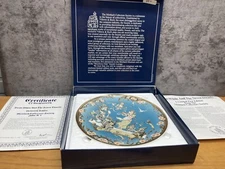 Mettlach Snow White & the Seven Dwarfs 10" Collector's Plate Box and Papers B3