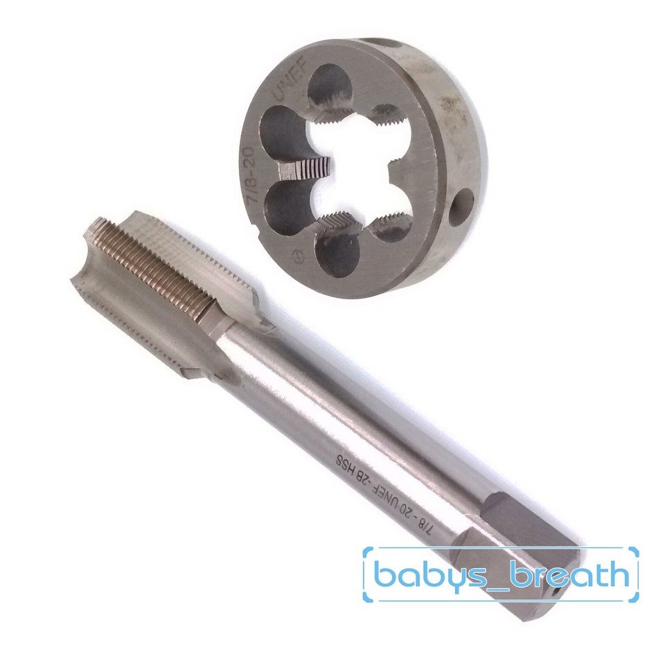 Set Maschio E Dado Tondo 1/4-20 UNC – Kit HSS Per Filettatura Manuale – Uxcell Con Dado Filettante