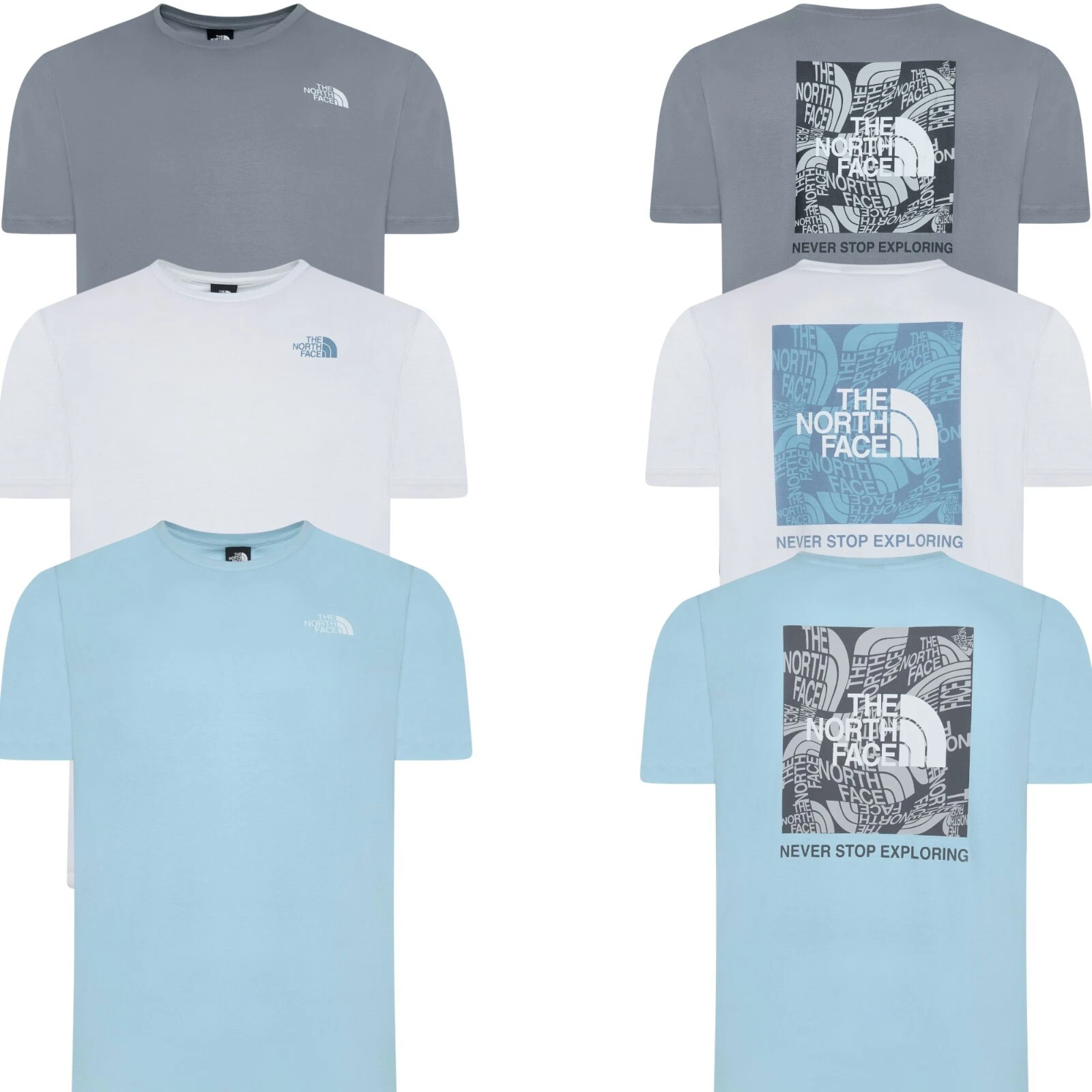 The North Face Mens Box Exploration Casual T Shirts TNF Short Sleeve Summer Tee
Opens in a new windo