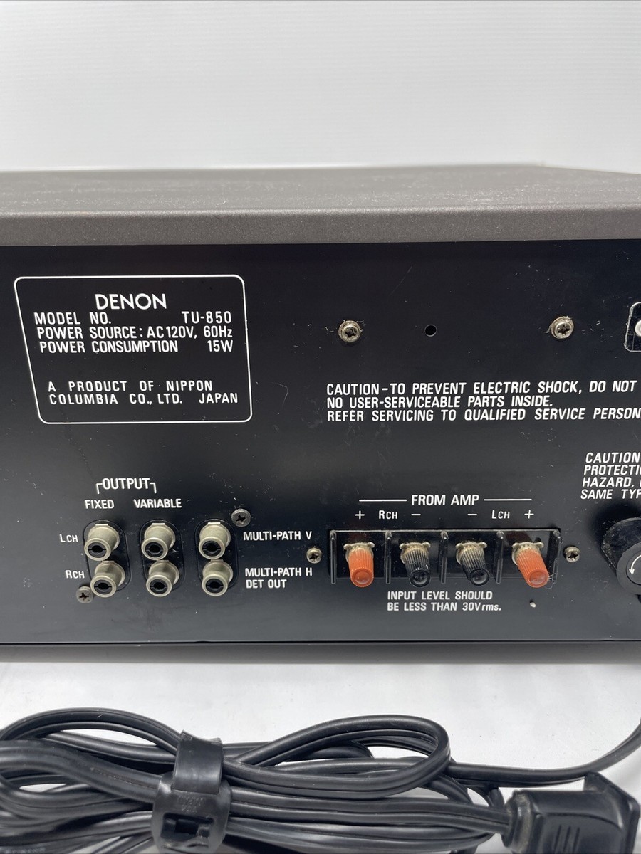 Denon TU-850 FM Tuner For Sale DENON FM専用チューナー TU-850