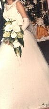 Vintage Wedding Dress Late 90's Ivory Tulle