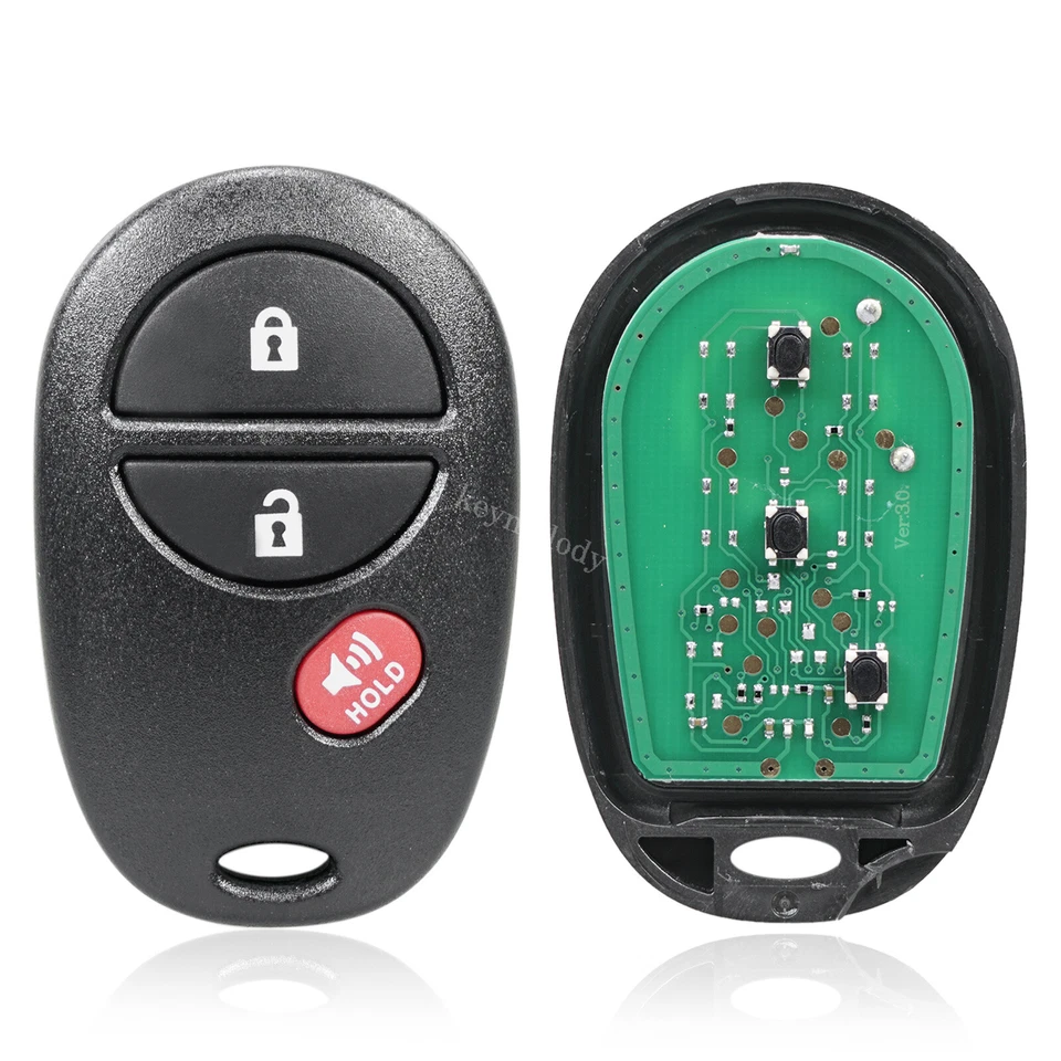 10X Para Toyota Tacoma 2005 2006 2007 2008 2009 2010 Mando a distancia Entrada sin llave Llavero Foto 2 de 4