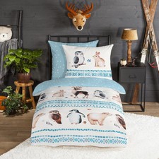 Flanell Bettwäsche Hirsche Eule Hase Traumschlaf