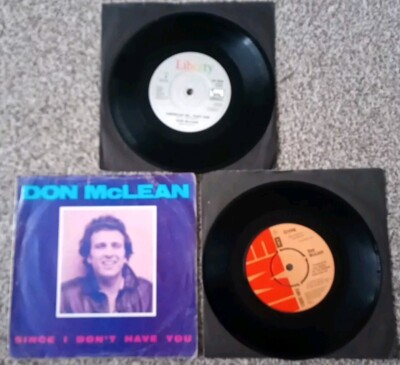 Don McLean 7'' Vinyls X 3