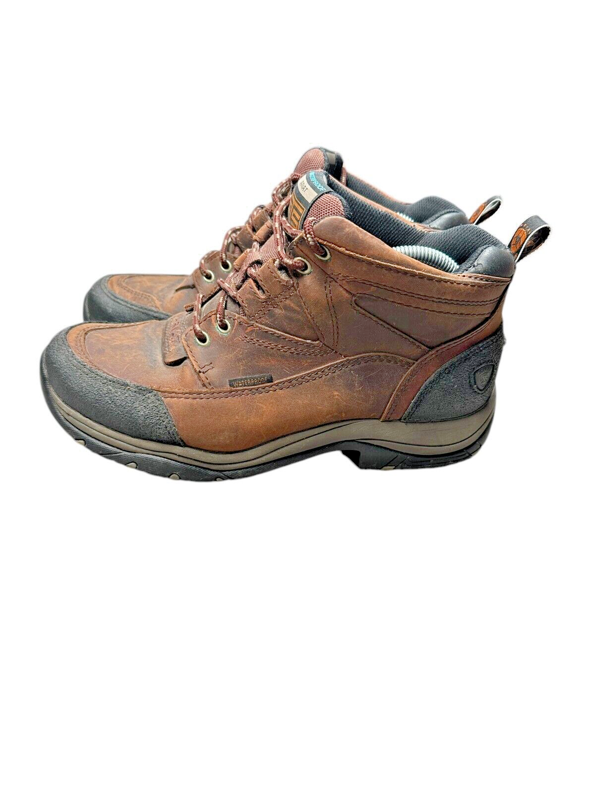 Ariat Waterproof Mens Size 8D Hiking Boots Brown Lace Up Climbing Rugged Outdoor