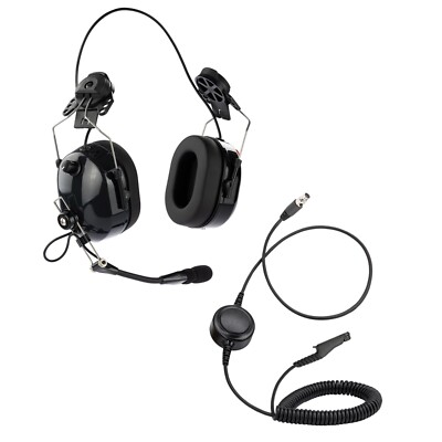 ArrowMax ASH1042-BK-M17 Hard Hat Headphone for Motorola R7 Black Color