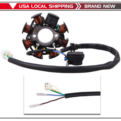 New 8 Coil Pole Magneto Stator For GY6 Scooter Moped 125cc 150cc ROKETA TAOTAO E - Foto 9