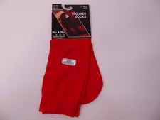 Nu Nu Legs Comfort Brand Trouser Socks Size 9-11 Color Red with Spandex NEW