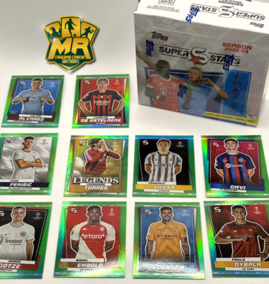 Topps UEFA Football Superstars 22/23 # Uncommon Green Parallel Cards # 1 - 200