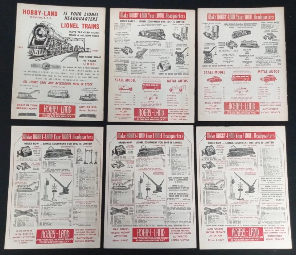 6 VTG 1947 MODEL BUILDER MAGAZINES LIONEL TRAIN RAILROAD - Image 2 of 2