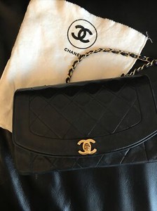 chanel tasche schwarz vintage