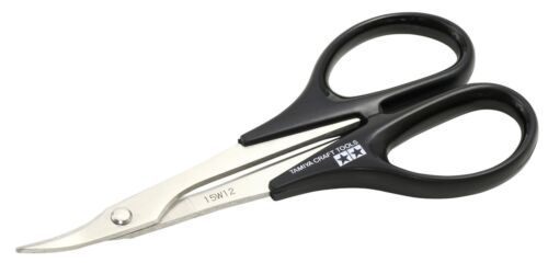 Tamiya Craft Tool Series No.05 Curved Scissors Plastic Model Tool 74005 Blue - Picture 1 of 3