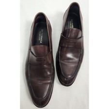 BRUNO MAGLI Men's Sz. 9.5M Rela Brown Leather Penny Loafer Dress Shoes