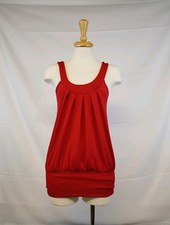 Womens Short Strap Dress Red Thanx Collection THX Medium Sleeveless