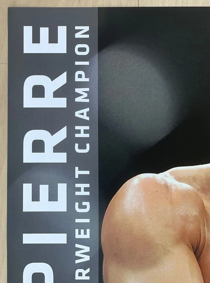 Póster de lucha libre Georges St-Pierre UFC campeón de peso welter 24 x 36 Foto 2 de 4