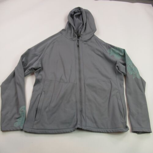 Cabelas Jacket femme 2XL manches longues léger extérieur fermeture éclair à capuche gris - Photo 1/10