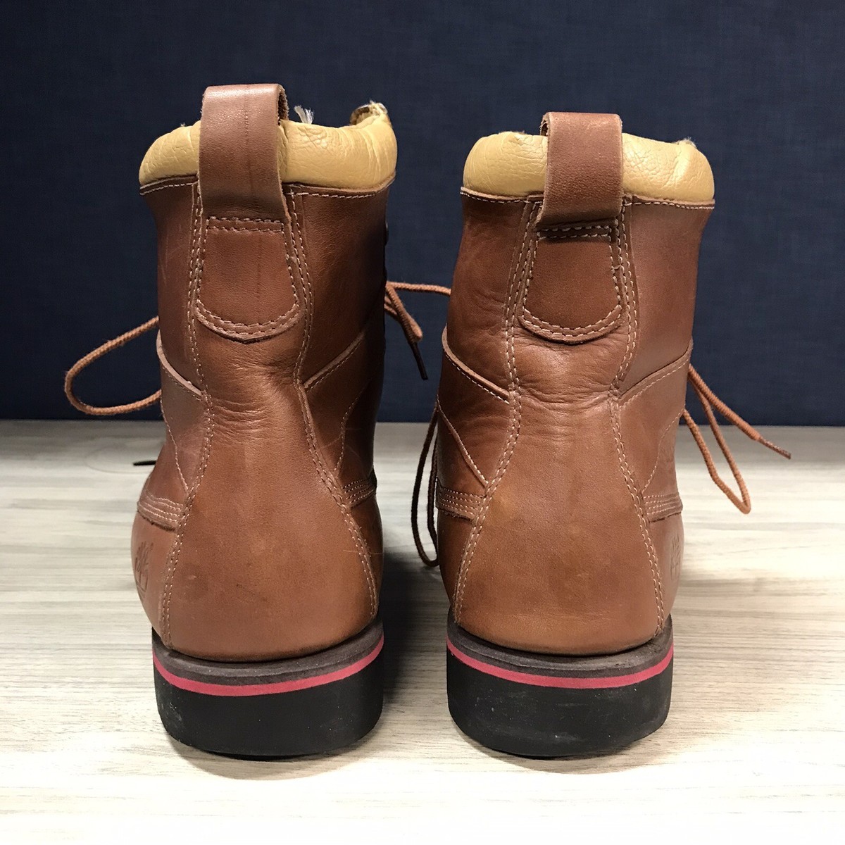 Timberland Premium Leather Boots New Market 1973 Moc Toe 9 Eye