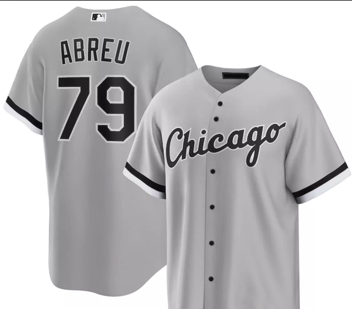 Jose Abreu #79 Chicago White Sox Gray Printed Baseball Jersey