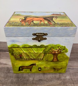horse musical jewelry box