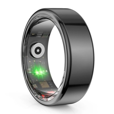 Smart Ring Titanium Steel Shell Health Monitoring IP68 & Waterproof Multi Modes