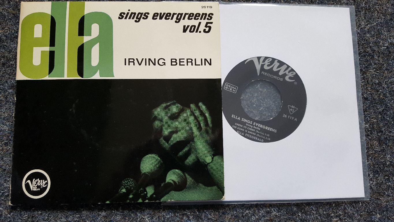 7"" EP Single Vinyl Ella Fitzgerald sings Evergreens Vol.5/ Irving Berlin GERMANY