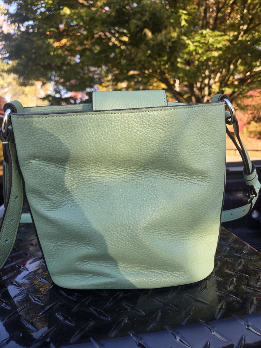 Coach 1011 Small Leather Town Bucket Bag - Washed Green for sale