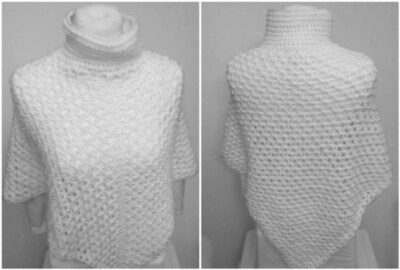  Winter is Coming Collared Poncho Easy Project Printed Pattern 