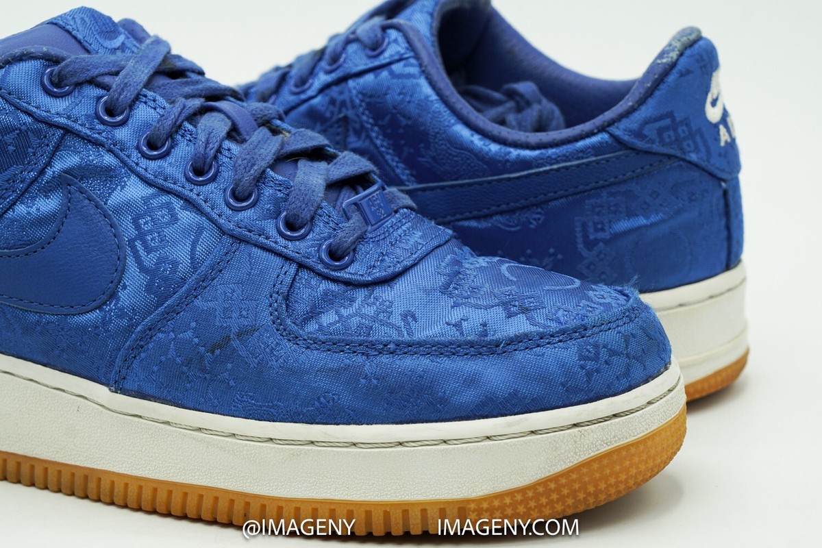 NIKE AIR FORCE ONE LOW SIZE 7.5 CLOT SILK UNIVERSITY BLUE