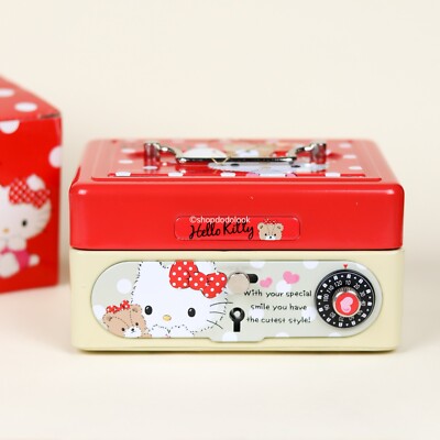 Sanrio Hello Kitty Vintage Safe Box Rare From Japan New 6''L x 4.5''W x 3''H