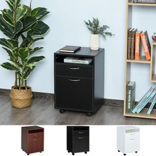 Rolling Filing Cabinet Storage W/ Drawer  Shelf Home Office Furniture