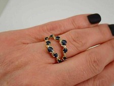 2Ct Round Lab Created Sapphire 14K Yellow Gold Plated Enhancer Wrap Guard Ring