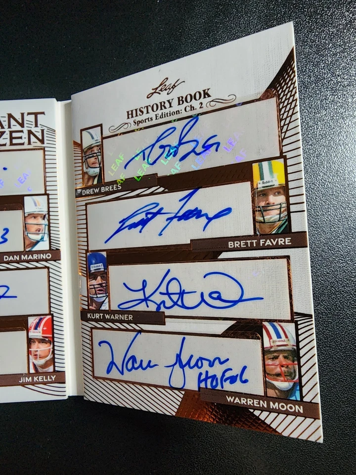 Libro de historia de hoja Marino Favre Brees Manning 2025 edición deportiva capítulo 2 12 autos #7/10 Foto 4 de 4