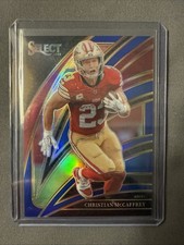 2025 Panini Select Christian McCaffrey Club Level Blue Prizm /99 49ers