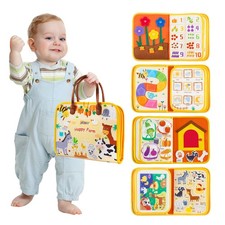 Montessori Activity Busy Book for Toddlers, Preschool Educational Learning Bu...