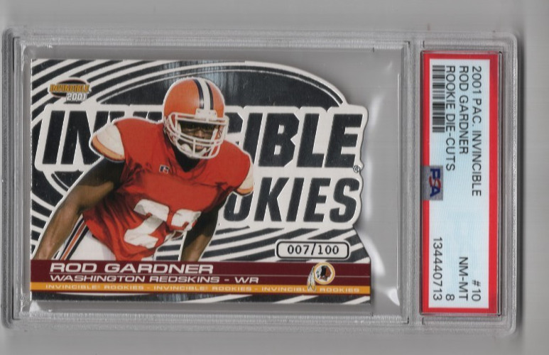 Rod Gardner Pacific Invincible Rookie Die-Cuts #10 Rookie Die-Cuts
