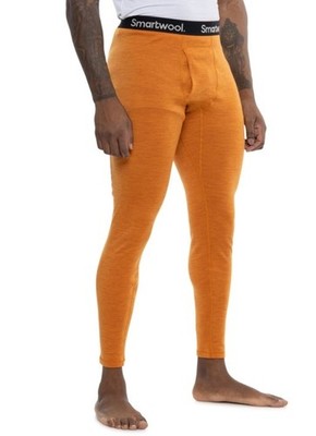$115 SmartWool Men's Thermal Merino Wool Base Layer Bottom- Marmalade-Small -New