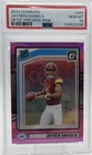 2024 Donruss - Rated Rookie Jayden Daniels #389 Optic Preview Pink Prizm PSA 10
