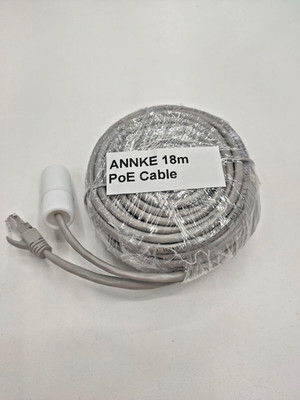 Annke 18m PoE Ethernet CCTV Kabel mit wasserdichten Steckern - Innen oder Außen