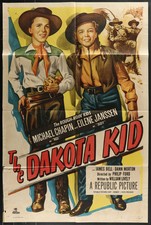The Dakota Kid (1956) Original Western Movie Poster Folded 27x41