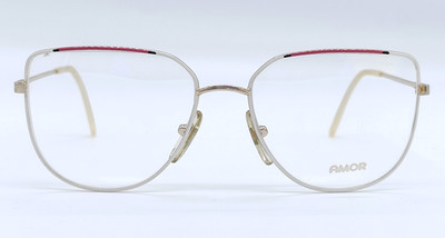 Vintage Brille Amor 3063 Vollrand Brillengestell Damen Eyeglasses Frame 80s
