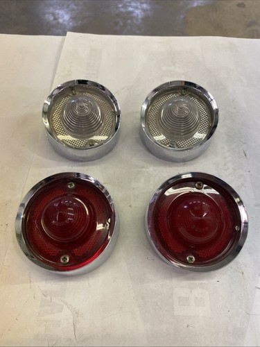 (4) 1958 Chevrolet Car Taillights Good Used.
