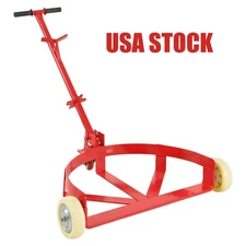 US Stock 55 Gallon Drum Dolly 1200lbs Oil Barrel Drum Roller Hand Cart Red