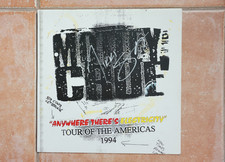 Nikki Sixx Signed Motley Crue Anywhere There's Electricity 1994 Tour Program