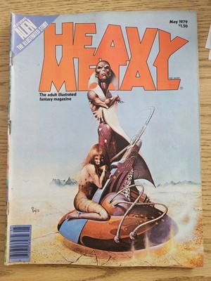 Vintage Heavy Metal Adult Fantasy Magazine May 1979