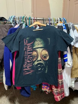vintage style 2015 bullet for my valentine t shirt promo band tour  sz large