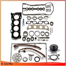 Timing Chain Kit Water Pump Head Gasket Set 2000-2008 For Toyota Corolla 1.8L