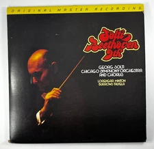 GEORGE SOLTI BEETHOVEN 9TH MOBILE FIDELITY MFSL LP EX Missing Disc 1 W Insert