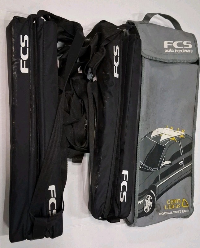FCS Double Soft Rack Cam Lock With Travel Bag Used Smoke-Free Home 